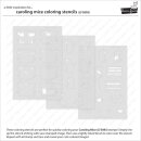 Lawn Fawn, coloring stencils, caroling mice
