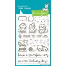 Lawn Fawn, clear stamp, cozy cats