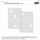 Lawn Fawn, coloring stencils, cozy cats
