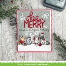 Lawn Fawn, clear stamp, cozy cats christmas add-on