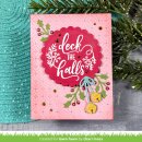 Lawn Fawn, clear stamp, big messages: christmas