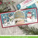 Lawn Fawn, clear stamp, big messages: christmas