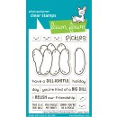 Lawn Fawn, clear stamp, how you bean? pickle add-on