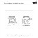 Lawn Fawn, clear stamp, how you bean? pickle add-on