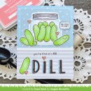 Lawn Fawn, clear stamp, how you bean? pickle add-on