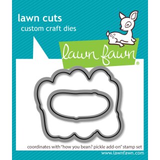 Lawn Fawn, lawn cuts/ Stanzschablone, how you bean? pickle add-on