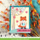 Lawn Fawn, clear stamp, henrys build-a-sentiment: fox