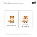 Lawn Fawn, clear stamp, henrys build-a-sentiment: fox