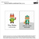 Lawn Fawn, clear stamp, henrys build-a-sentiment: fox