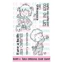 C.C. Designs, clear stamp, Henry & Twila Christmas
