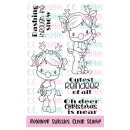 C.C. Designs, clear stamp, Reindeer Swissie