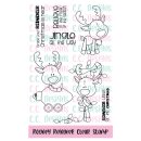 C.C. Designs, clear stamp, Rodney Reindeer