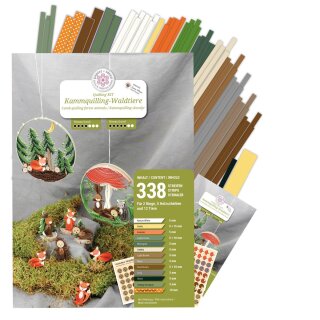 papier + ideen, Quilling Kit - Waldtiere