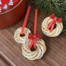 Hanne Olesen, Quilling Anleitung - Vanillekranz mit Schleife