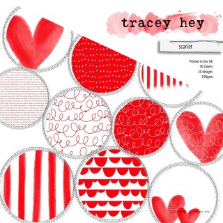 Tracey Hey, Paper Pad - Scarlet