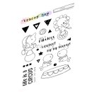Tracey Hey, clear stamp A6, "Circus"