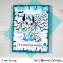 Sweet November Stamps, clear stamp, December Turquoise...