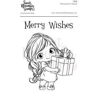 Sweet November Stamps, clear stamp, Joy