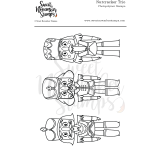 Sweet November Stamps, clear stamp, Nutcracker Trio