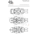 Sweet November Stamps, clear stamp, Nutcracker Trio