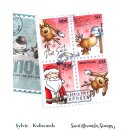 Sweet November Stamps, clear stamp, Postage Pals: Santa and Reindeer