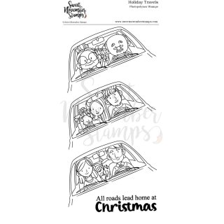 Sweet November Stamps, clear stamp, Holiday Travels