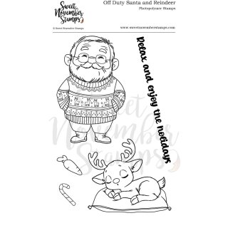 Sweet November Stamps, clear stamp, Off Duty Santa and...