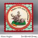 Sweet November Stamps, clear stamp, Off Duty Santa and Reindeer