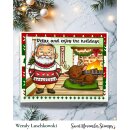 Sweet November Stamps, clear stamp, Off Duty Santa and Reindeer