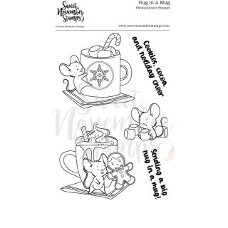 Sweet November Stamps, clear stamp, Hug in Mug