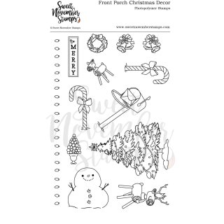 Sweet November Stamps, clear stamp, Front Porch Christmas...