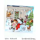 Sweet November Stamps, clear stamp, Front Porch Christmas Decor