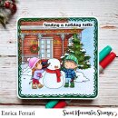 Sweet November Stamps, clear stamp, Front Porch Christmas Decor