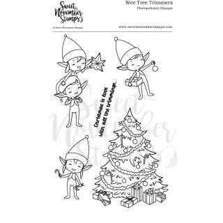 Sweet November Stamps, clear stamp, Wee Tree Trimmers
