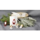 Ausschneidebogen Gesichter für Mini Weihnachtsmann