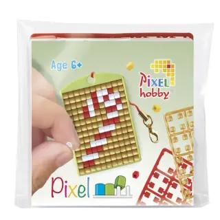Pixel Sets Medaillon, Candy Cane, Glocke