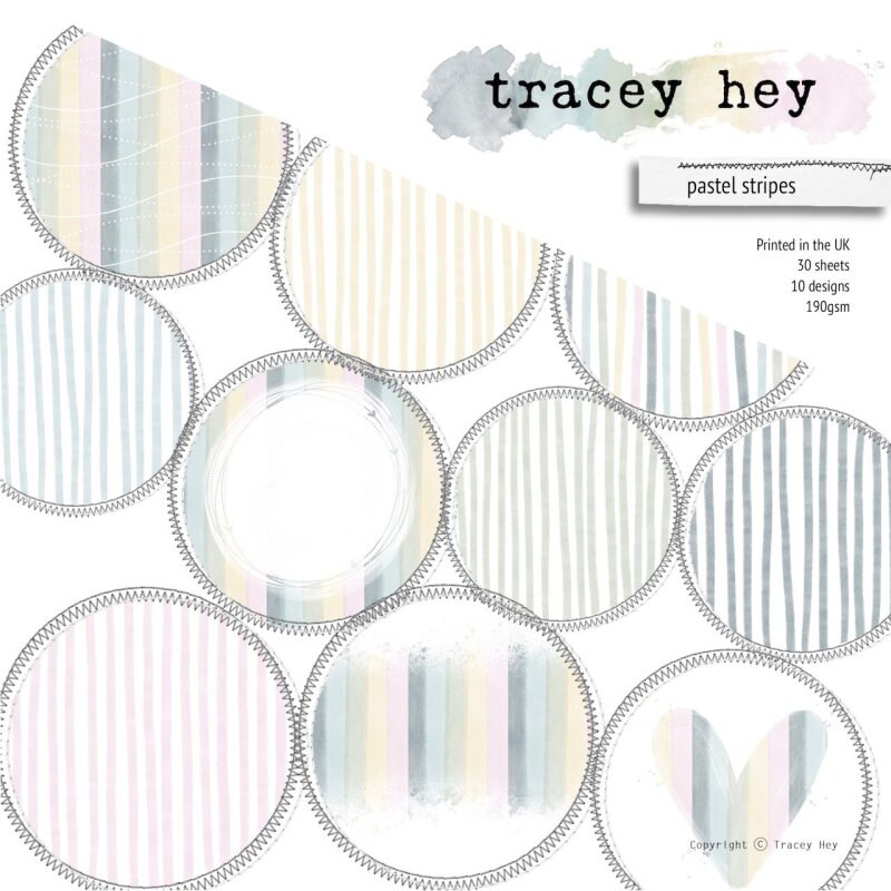 Hey Paper Tracey Hey, Paper Pad - Pastel Stripes