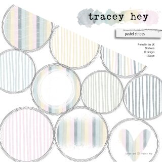 Tracey Hey, Paper Pad - Pastel Stripes