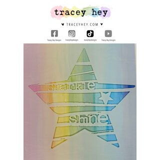 Tracey Hey, Stencil "Striped Star"