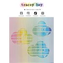 Tracey Hey, Stencil "Striped Clouds