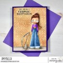 Stamping Bella, Rubber Stamp, STAR POWER SENTIMENT SET (8 stamps included)
