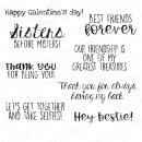 Stamping Bella, Rubber Stamp, BEST FRIENDS SENTIMENT SET...