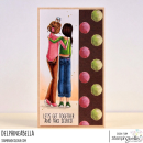 Stamping Bella, Rubber Stamp, BEST FRIENDS SENTIMENT SET (8 stamps included)