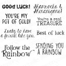 Stamping Bella, Rubber Stamp, GOOD LUCK SENTIMENT SET (8...