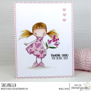 Stamping Bella, Rubber Stamp, WHIMSABELLA TRIXIE BLOOMHEART