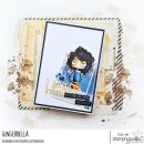 Stamping Bella, Rubber Stamp, ODDBALL ZODIAC AQUARIUS (3 stamps included)