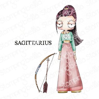 Stamping Bella, Rubber Stamp, ODDBALL ZODIAC SAGITTARIUS...