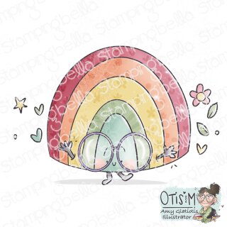 Stamping Bella, Rubber Stamp, SPEC-TACULAR RAINBOW