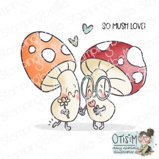 Stamping Bella, Rubber Stamp, MUSHROOM BESTIES (2 stamps...