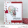 Stamping Bella, Rubber Stamp, MUSHROOM WITH HEART BALLOON (2 stamps included)